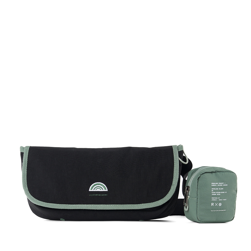 RAWROW X MOTHER-GROUND FANNY PACK 002 BLACK