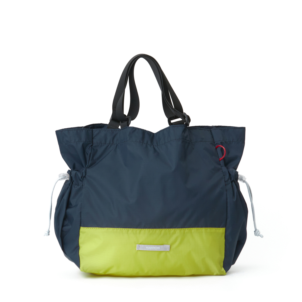 TRAVEL STRING TOTE BAG S 720 NAVY&amp;YELLOW