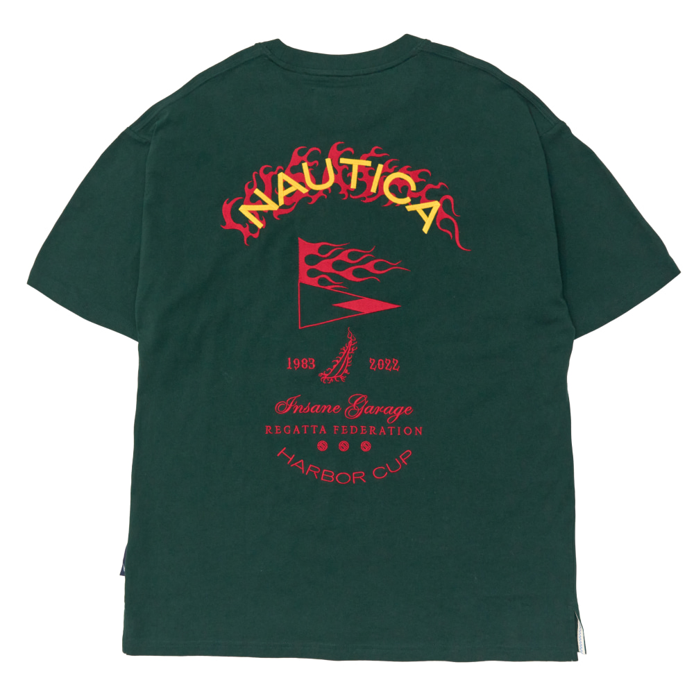 NTC x INSANE GRAPHIC EMBROIDERY T-SHIRT 375 GREEN